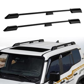 Roof Rack Cross Bars Compatible with 2024 2025 Toyota Land Cruiser Prado LC250 J250 Aluminum Alloy 200LBS Load Crossbar Racks Roof Luggage Carriers Cargo Racks Rails