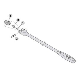 TONE RK-NS4 Repair Kit for Spinner Handles, 1/2 inch (12.7 mm) Drive