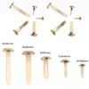 Trimming Shop 500 Pieces Metal Split Paper Fixing Pins Round