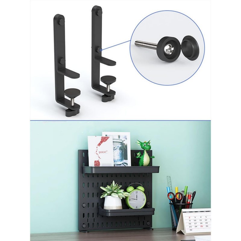 siawadeky Perforated Board Clamps 1 Pair Desk Punching Board Tabletop
