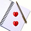 24 x 40mm Round 'Broken Heart' Stickers (SK00044908)