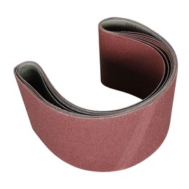 Timunr 6 Pack 6 x 48 Inch Aluminum Oxide Cloth Sand Belt 60 80 120 150 240 400 Grit Sander Sandpaper