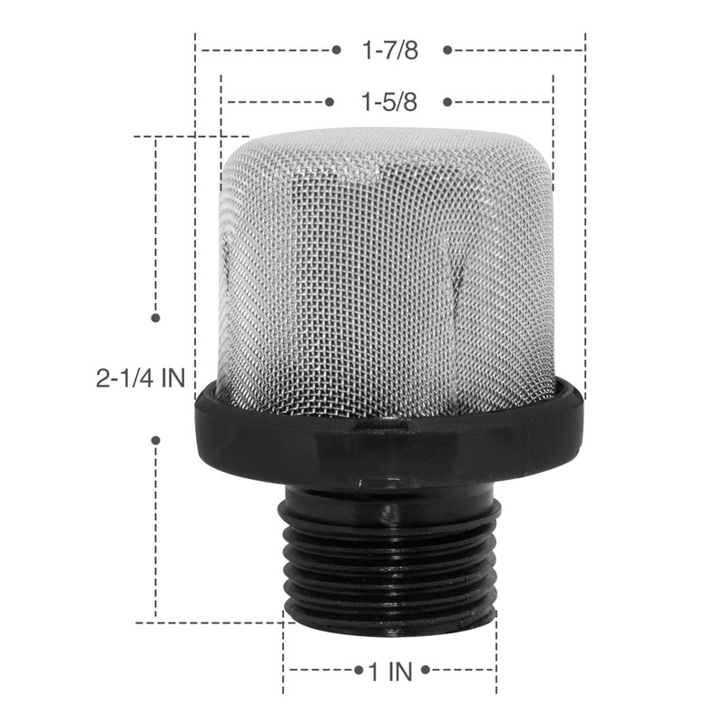 3/4 Inch Replacement Hose Inlet Strainer Filter Inlet Suction Strainer