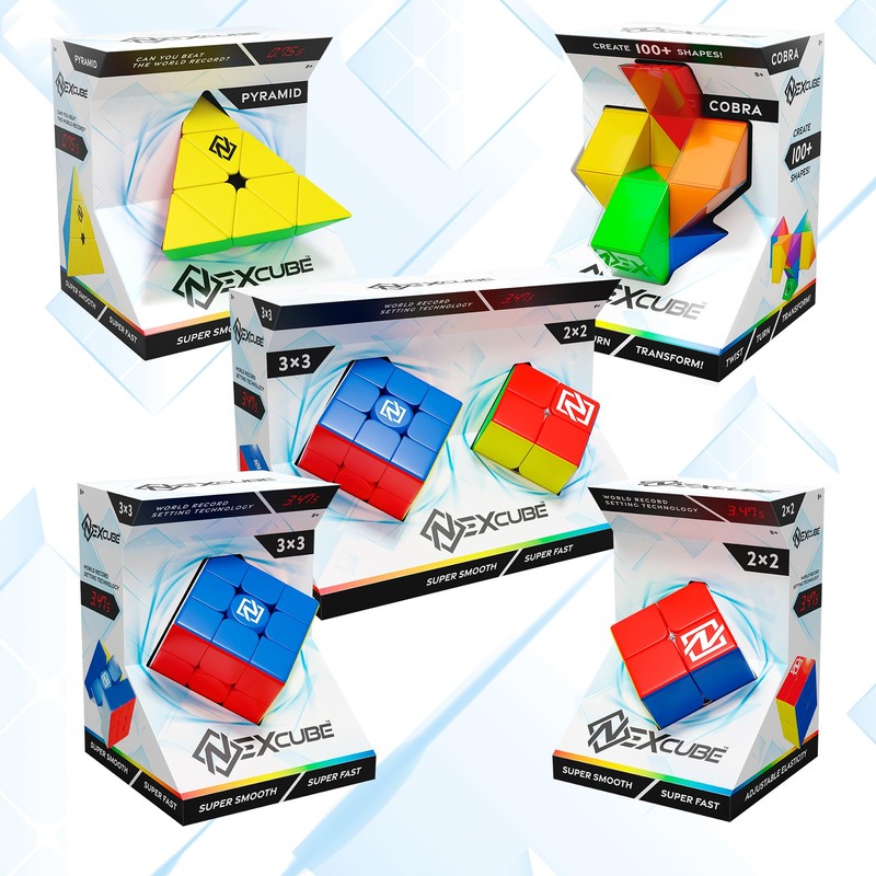 Bizak Nexcube 64559901 Classic Speed Cube for Speedcubers, No Stickers,