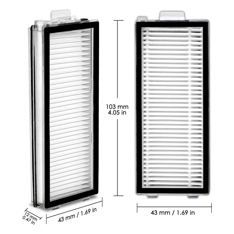 (8 Pack) Q revo Master Replacement HEPA Filters for Roborock
