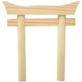 A&K Mini Torii (Width 4.7 x Height 5.5 inches (12 cm) x Height 5.5 inches (14 cm), Made in Japan, Divine Shelf, Bill Holder, Made in Japan