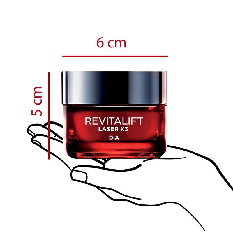 L'Oréal Paris Crema de Día Revitalift Láser X3, 50ml