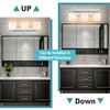 BrkNit 3 Light Modern Bathroom Light Fixtures Over Mirror, Chrome