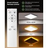 BLNAN Dimmable LED Flush Mount Ceiling Light Fixture with Remote