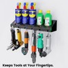 UNITEDPOWER Pneumatic Tool Holder Lockable/Aerosol Rack Combo, Wall Mounted Spray