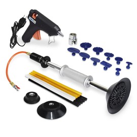 FIRSTINFO Air Suction Dent Puller Remover with 10 pcs Glue Tabs and Glue Sticks Kit