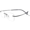 FONEX Titanium Glasses Frame,Rimless Frameless Optical Eyewear Eyeglasses for Men