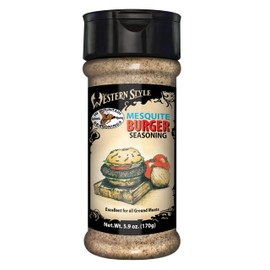 Hi Mountain Seasonings | MESQUITE BURGER | Western Style Seasoning| Gourmet Hamburger Seasoning for Grilling, BBQ, & Cooking | Great on Burgers Made from Beef, Venison - Especially Deer & Elk (6.1 Oz)