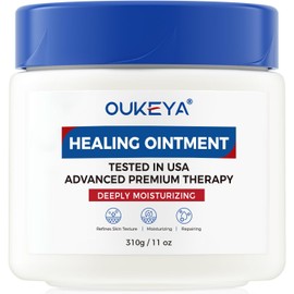 OUKEYA Bálsamo Hidratante para Piel Seca y Agrietada, 50 g Bálsamo multiusos, Ingredientes hidratantes, Piel seca, Manos secas, Labios secos, Zonas ásperas, Uso diario