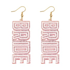 Bridal Earrings Wedding Earrings Wedding Jewelry Set for Bride Letter BRIDE Dangle Earrings Bride Earrings Bachelorette Gifts for Bride