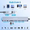 vantisan 8 en 1 Adaptador USB C Multipuerto a 1