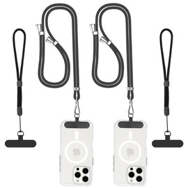 NeeKoDoLee Phone Lanyard, Crossbody Multifuctional Lanyards Around the Neck,Wrist Strap Phone and Tether Pads Compatible with Most Smartphones