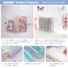 zenoco Sealing Book, Transparent Binder for Girls, A7, 6 Holes,