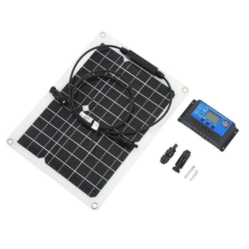 Solar Panel Monocrystal Solar Cell Panel Controller Kit 30W 18V
