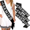 RhinestoneSash Senior Sashes Cheer - SET OF 3: Silver Sparkle