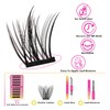 Self-adhesive Lash Clusters 55Pcs Cluster Lashes Cluster Eyelash Extensions Mix8-16mm