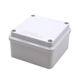 Electrical Junction Box, IP55 Weatherproof Electrical Enclosure Project Instrument Case, Reserved Hole Project Box (1Pcs - 100 x 100 x 70mm)