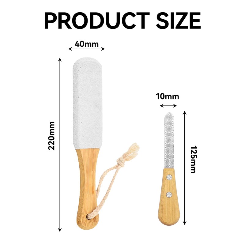 DAJING Foot Stone (1White 1Silvery, MM)