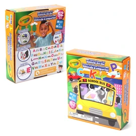 Crayola: ABC Matching Magnet Set – Vehicle-to-Go - 52pc Alphabet & Image Foam Magnets, Classroom & Home Education, Spelling-Learning, Toddler Kids 3+