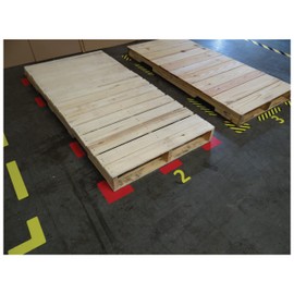 5S Location Marking Corner- (Various Sizes Available) Durable L Shaped Floor Marker by Graphical Warehouse- Vibrant Colors, Rounded Corners (4.5x4.5x1.5" (25 Pack), Yellow)