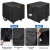 Waterproof Generator Cover Outdoor with Dual Waterproof Zip Open, 800D