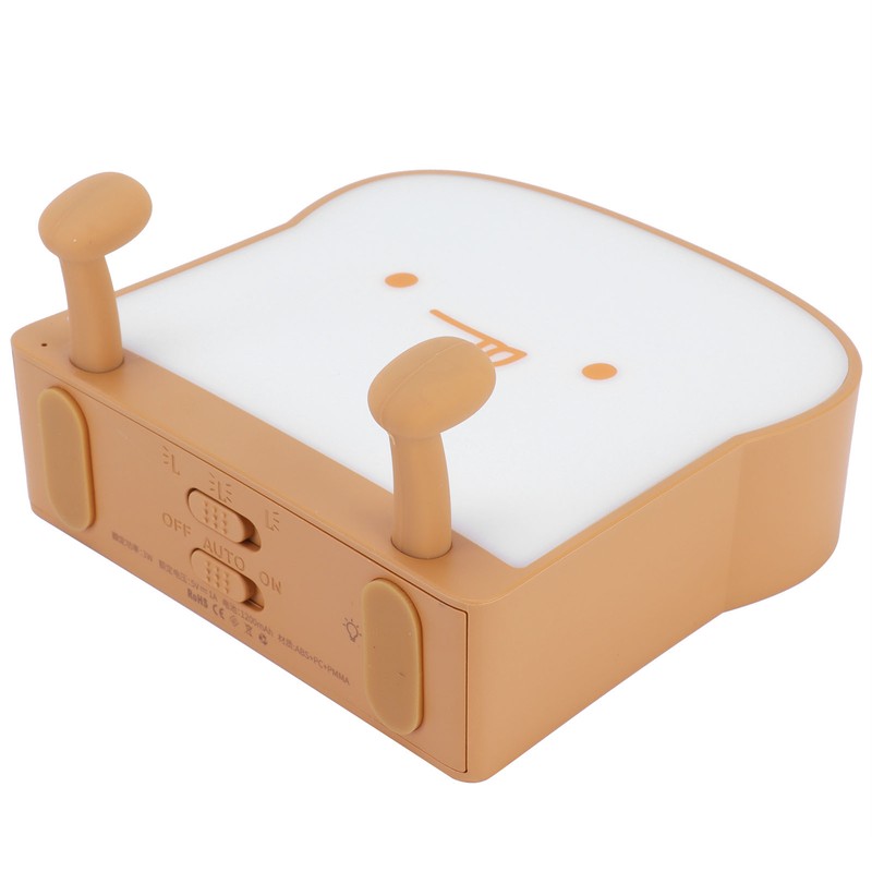 Bread Night Light with USB Charging and Timer Cute Bedroom