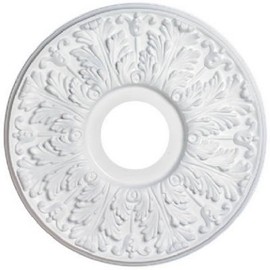 Westinghouse Lighting 7702800 15-1/2-Inch Victorian White Finish Ceiling Medallion