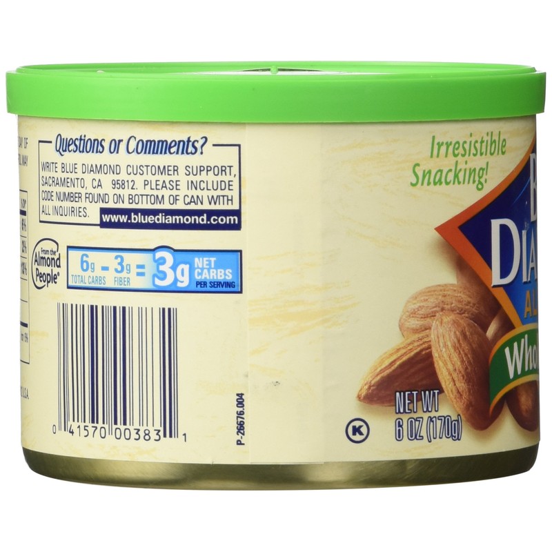 Blue Diamond Almonds Natural, 6 Ounce