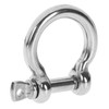 com-four® 10 x Round Shackles - Carabiner Shekel Small with
