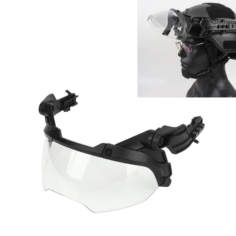 Helmet Goggles for MICH PC Adjustable Visor Goggle with Transparent