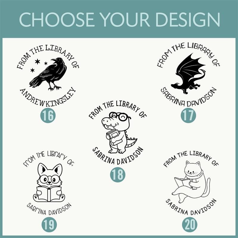 from The Library of Book Stamps | Custom Stamp |