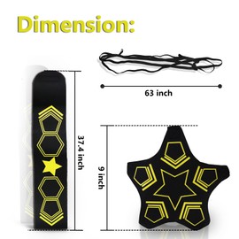 CGLRybO Football Kick Trainer, Football Training Accessories for Children Beginners and Adults, Football Training Aid Solo Practice, Universal Fits #3#4#5