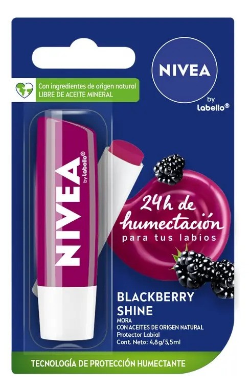 NIVEA BlackBerry Shine Lip Balm 4.8g