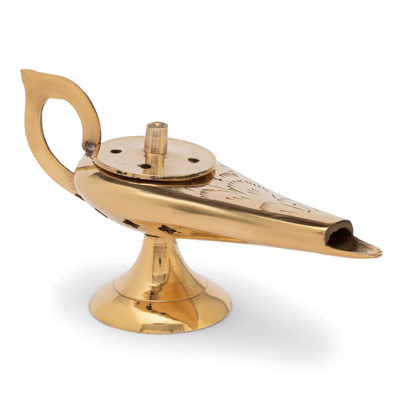 NKlaus Aladin 2732 Incense Burner Solid Brass Gold Incense Burner