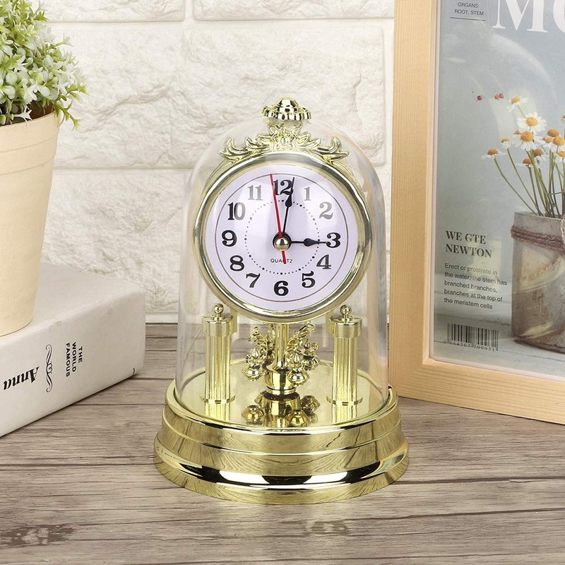 Nikou Table Clock - European Retro Style Living Room Clock