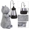 Cat Solar Lamp, Garden Figures,Kitty Solar Lights,Cat Figurine Model,Solar Lantern,for