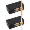 Hztyyier Flute Brooch Nickel Silver/Gold Plated Women Brooch Pins with