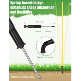 GHB Speed Agility Training Equipment, 6 Agility Poles, 20ft Agility Ladder, 12 Disc Cones, Resistance Parachute, Jump Rope, 4 Resistance Bands, Soccer Training Poles for Speed Agility Training