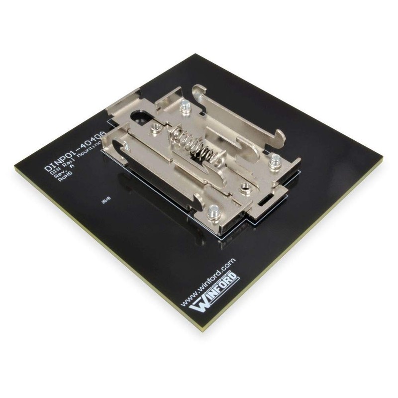 Winford Engineering DIN Rail Mounting Plates, 4.0" x 4.0" Plate