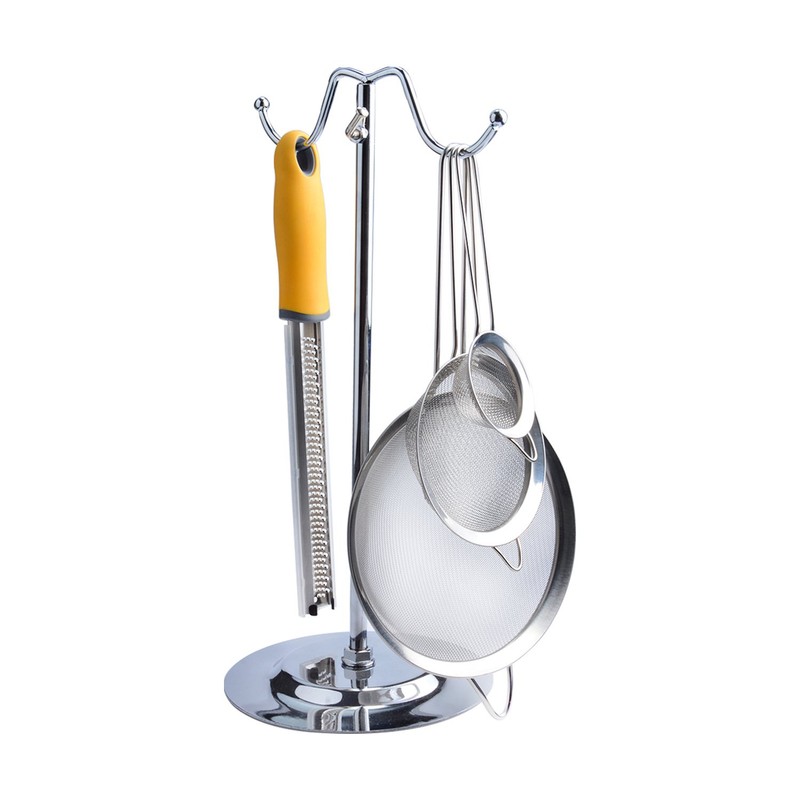 Wellehomi Fine Wire Mesh Kitchen Sieve Set 7,12,18cm with Rim