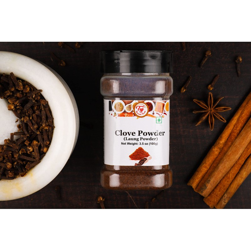 TAJ Premium Indian Clove Powder (Ground Cloves), (3.5-Ounce)