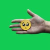 Pleading Face Emoji Patch Begging Hope Embroidered Iron On