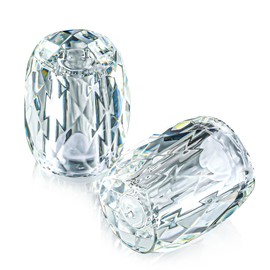Refillable Crystal Seasoning Bottle Salt and Pepper Shakers Kitchen Decor (Set of 2) Salt Shaker Set