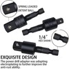 Tools Flexible Drill Bit Extension, Include 3pcs Rotatable Socket Adapter
