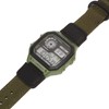 Digital Sport Watch Canvas Strap Luminous Waterproof Retro Sport Watch